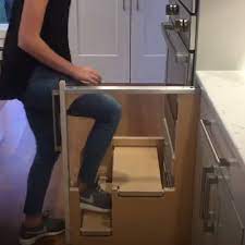 In The Know Innovation - Fold-out kitchen stairs make it possible to reach  tall shelves | Facebook
